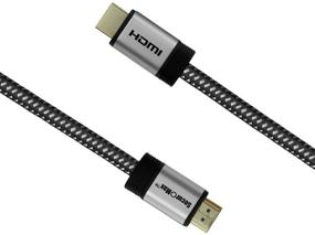 img 2 attached to 🔌 6 Feet SecurOMax HDMI Cable with Braided Cord, 4K 60Hz, HDCP 2.2, HDR, 18Gbps