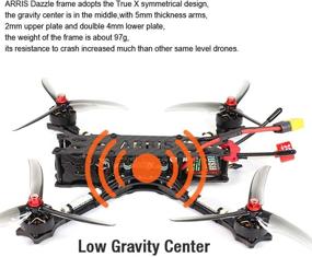 img 3 attached to 🚁 ARRIS Dazzle 5 Inch FPV Racing Drone RC Quadcopter RTF with Upgraded Frsky Q X7 Transmitter