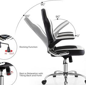 img 2 attached to Leather Ergonomic Computer Executive Adjustable Furniture