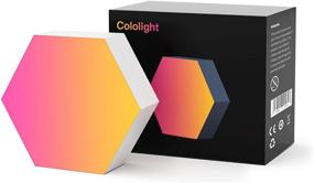 img 4 attached to 🔮 DIY Smart LED Lamp: Cololight Hexagon Light Panel Compatible with Alexa and Google Assistant, No Power Base Required, Single Light Block