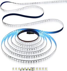 img 4 attached to 🔌 Aclorol LED Strip Lights - Daylight White 6000k, 65.6FT, 2835 SMD, 20M, 120leds/M, 24V, Long Flexible Rope Strip Commercial Grade Lights for Kitchen, Hallways, Stairs, Under Cabinet Lighting, LED Wall