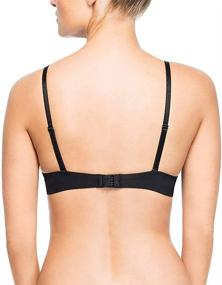 img 1 attached to 👙 Enhance Your Cleavage with Undies.com's Women's Custom-Knit Microfiber Classic Deep Plunge Push-up Bra