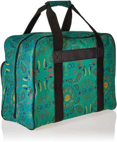img 3 attached to 👜 Stylish and Durable Janome Paisley Canvas Tote Bag for Universal Sewing Machines