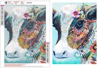 dazzling diy 5d diamond painting kit: create stunning cow-themed wall decor and memorable gifts logo