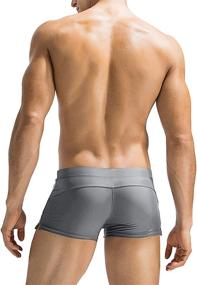 img 2 attached to COOFANDY Men's Swim Trunk with Pocket for Swimming, Board Shorts Swimsuit Swimwear