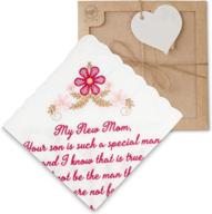 🎁 cherished wedding handkerchief: a thoughtful gift for daughter's parents logo