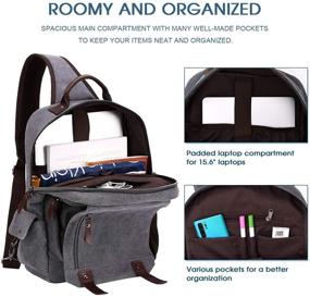 img 2 attached to WOWBOX Backpack Shoulder Crossbody Messenger Laptop Accessories in Bags, Cases & Sleeves