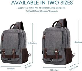 img 3 attached to WOWBOX Backpack Shoulder Crossbody Messenger Laptop Accessories in Bags, Cases & Sleeves