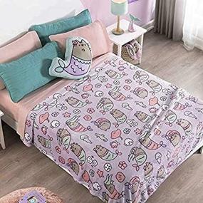 img 3 attached to Pusheen Blanket Mermaid Bedding Decoration