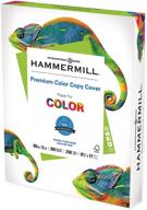 high-quality hammermill cardstock: premium color copy, 80 lb, 8.5 x 11 📄 - 1 pack (250 sheets) - 100 bright, made in the usa card stock logo