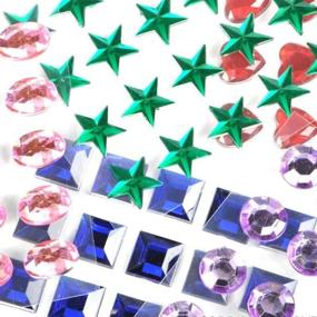 img 2 attached to Self Adhesive Jewels Colorful Rhinestone Embellishments