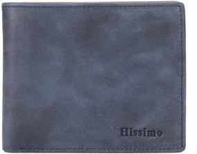 img 4 attached to 👝 Premium Genuine Leather Bifold Wallet with RFID Blocking - Essential Men's Accessories