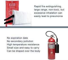 img 1 attached to 🔥 YTFGGY Fire-Retardant Fiberglass Emergency Suppression