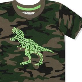 img 1 attached to Футболка Dinosaur Crewneck Sleeve Graphic для мальчиков из коллекции Threads в категории Топы, Футболки и Рубашки