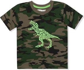 img 3 attached to Футболка Dinosaur Crewneck Sleeve Graphic для мальчиков из коллекции Threads в категории Топы, Футболки и Рубашки