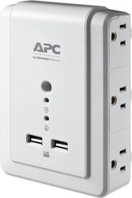 img 2 attached to 🔌 Удлинитель розетки APC P6WU2: С защитой от перенапряжения и USB-портами, 6 многофункциональных розеток, защита от перенапряжения 1080 Джоулей - белый