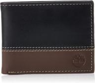 🔖 timberland hunter leather trifold passcase, men's accessories logo