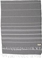 🧡 bersuse xl 100% cotton anatolia turkish towel throw blanket - anthracite, 61 x 82 inches logo