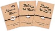 🐻 endearing mama and little bear matching bracelets: thoughtful jewelry gift for moms, daughters, grandmas, and granddaughters logo