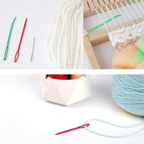 img 1 attached to 🧶 Yarn Needle Set - Large-Eye Blunt & Bent Tapestry Needles, Plastic Sewing Needles for Crafts, Perfect for Crochet Project Finishing