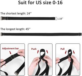 img 2 attached to 🔗 Elastic Women's Accessories and Belts with Adjustable Stretch Buckle for Enhanced Convenience