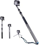 📸 smatree s3c carbon fiber extendable floating pole with tripod stand for gopro max/gopro hero 10/9/8/7/6/5/4/3 plus/3/gopro hero 2018/dji osmo action camera logo