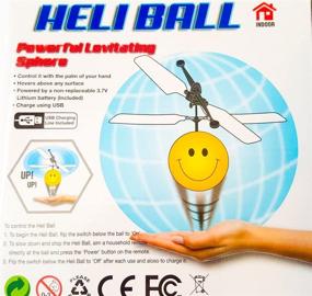 img 1 attached to 🚁 Heli Ball - Flying Helicopter Balls with Skeleton or Emoji Face - Hovers 15 ft with Palm Grip (Select Your Favorite)