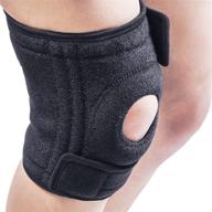 🏋️ keenhealth - neoprene knee brace for knee pain relief and injury recovery, acl knee brace for women and men with open patella design, adjustable straps - one size логотип