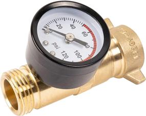 img 4 attached to 💧 Hourleey Brass Hi-Flow Pressure Water Regulator: Lead-Free RV Regulator with Filter Screen & Gauge for Campers and Travel Trailers