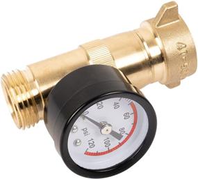 img 3 attached to 💧 Hourleey Brass Hi-Flow Pressure Water Regulator: Lead-Free RV Regulator with Filter Screen & Gauge for Campers and Travel Trailers