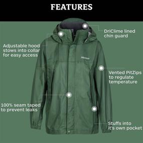 img 1 attached to Marmot PreCip XL Boys' 🧥 Waterproof Jackets & Coats: Lightweight and Reliable!