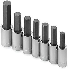 img 2 attached to 🔧 Essential SK Hand Tools 41427 7-Piece Metric Hex Bit Socket Set for Precision Work