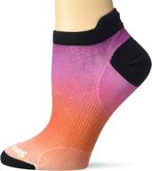 🏃 women's smartwool phd run ultra light ombre print micro sock - enhance your performance! логотип