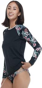 img 2 attached to EIDON Womens Parker Rashguard X Large Women's Clothing in Swimsuits & Cover Ups