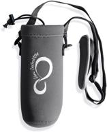 🥤 live infinitely waterproof and insulated neoprene water bottle carrier - adjustable strap holder for outdoor activities - keeps drinks cold on the go логотип