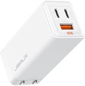 img 4 attached to 🔌 JSAUX 65W USB C Charger: 3-Port Power Adapter for MacBook, iPad, iPhone, Galaxy, and More