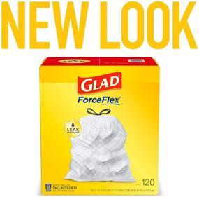 img 3 attached to 🗑️ ForceFlex Tall Kitchen Drawstring Trash Bags – 13 Gallon White Trash Bags, Unscented – 120 Count (Package May Vary)