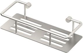 img 3 attached to Gatco 1433 Elegant Shower Shelf, 10-inch, Satin Nickel - Stylish Organization for your Shower Space