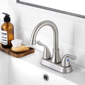 img 2 attached to 💦 Efficient and Stylish: HGN 4 Inch Bathroom Faucet Offers Optimal Performance