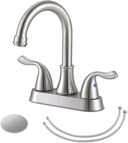 img 4 attached to 💦 Efficient and Stylish: HGN 4 Inch Bathroom Faucet Offers Optimal Performance