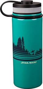 img 2 attached to 🌟 Vintage Endor Design Stainless Steel Water Bottle - Vacuum Insulated - 18 oz - Ideal for Star Wars Fans