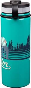 img 1 attached to 🌟 Vintage Endor Design Stainless Steel Water Bottle - Vacuum Insulated - 18 oz - Ideal for Star Wars Fans