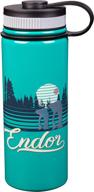 🌟 vintage endor design stainless steel water bottle - vacuum insulated - 18 oz - ideal for star wars fans логотип