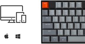 img 2 attached to 🔑 Keychron K8 Wireless Bluetooth 5.1/Wired USB Mechanical Gaming Keyboard - Hot-swappable, Tenkeyless 87 Keys, White LED Backlit, Gateron Brown Switch, N-Key Rollover - for Mac Windows
