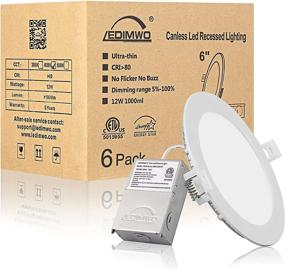 img 4 attached to Ledimwo 6 Inch 12W 4000K 1100Lm No-Flicker No-Buzz Dimmable Led Ceiling Light