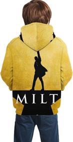 img 3 attached to Musicals Hamilton Hoodies Sweatshirt Outdoors Boys' Clothing - Fashion Hoodies & Sweatshirts