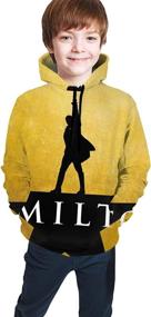 img 4 attached to Musicals Hamilton Hoodies Sweatshirt Outdoors Boys' Clothing - Fashion Hoodies & Sweatshirts