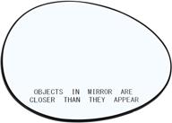 теплоизолированная основа зеркала с пластиковым задним покрытием и разогреваемым стеклом - совместима с mini cooper 2007-2015 и countryman 2011-2015, диагональю 6-1/2 дюйма, правая сторона - продается компанией rugged tuff. логотип