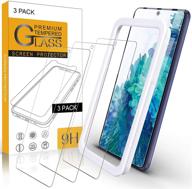 📱 защитное стекло arae hd tempered glass screen protector для samsung galaxy s20 fe 5g - 3 штуки - антицарапающееся, совместимое с чехлом - подходит для дисплея 6,5 дюйма. логотип