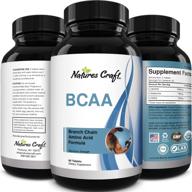 💪 биологически активная добавка natures craft bcaa: натуральный строитель мышц и чистый энергетический стимулятор для мужчин и женщин - повышает восстановление, улучшает поддержку тренировок с помощью l-лейцина и l-валина - 60 таблеток логотип